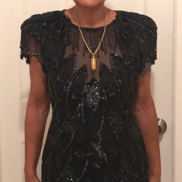 A.J. Bari Dresses & Skirts - A.J. BARI BEADED DRESS